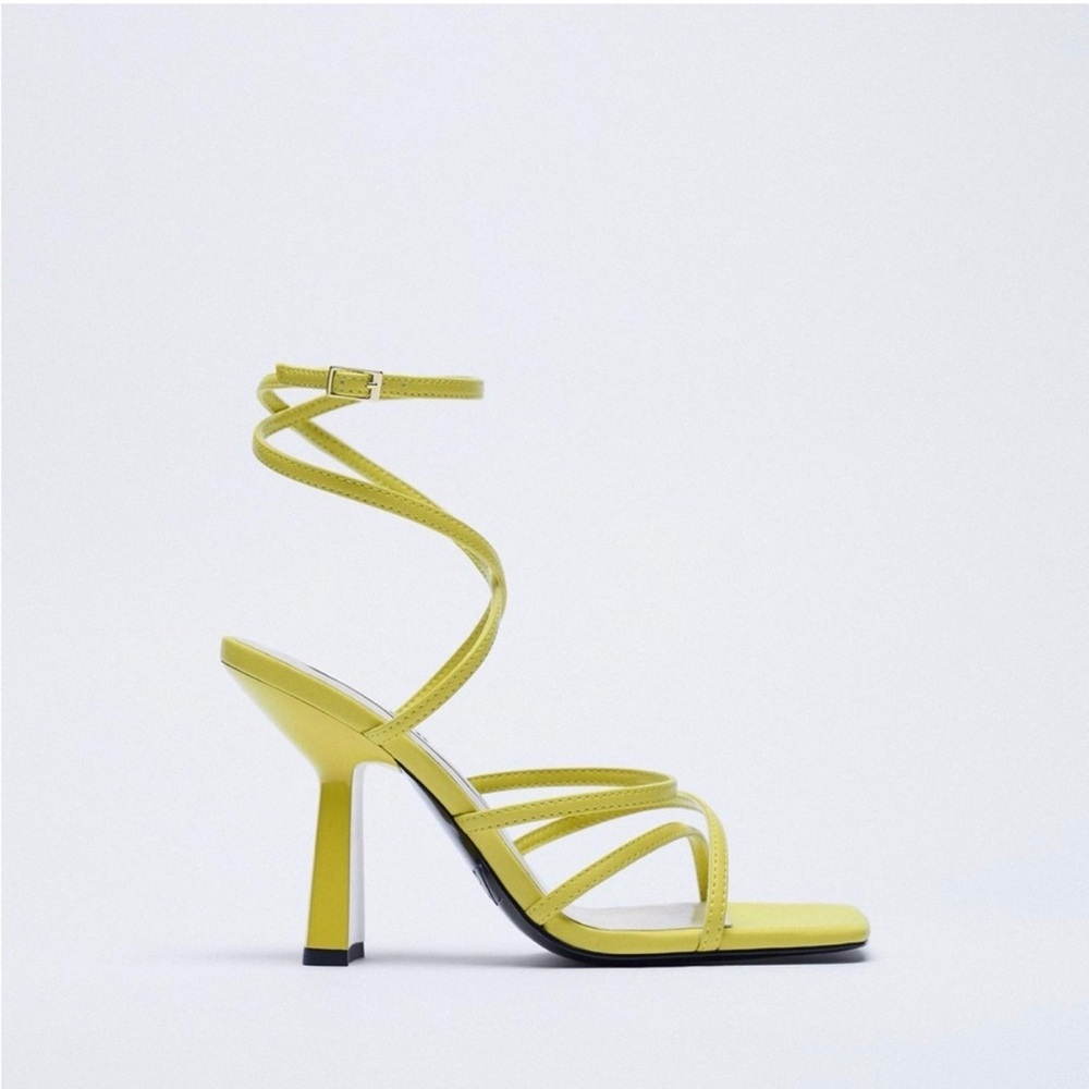 Zara Neon Block Heels - Picture 7 of 8